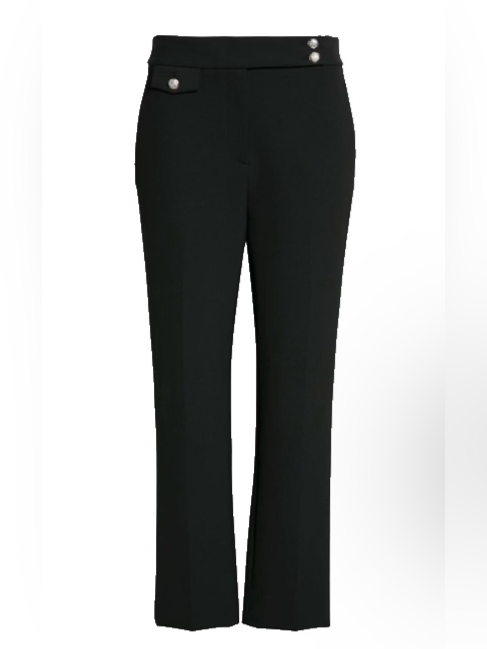 Veronica Beard Renzo Crop Cotton Blend Trousers BLACK